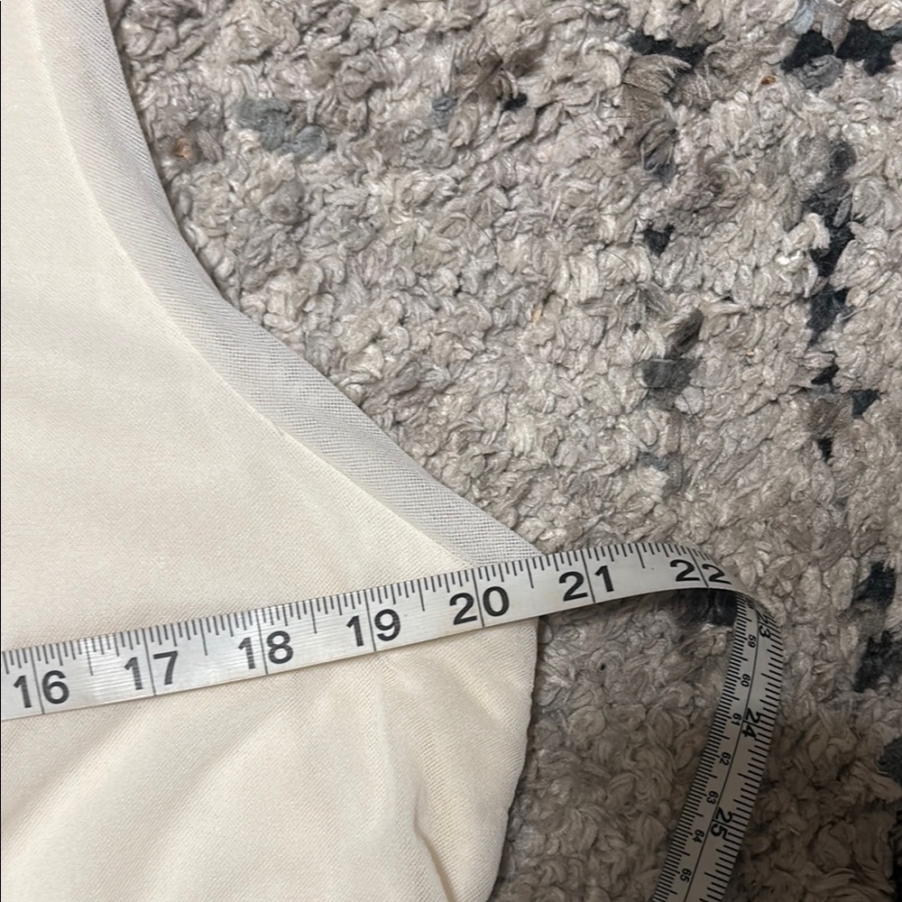 PLUS SIZE Chico's Cream Ruffle Tank Top - Picture 9 of 9